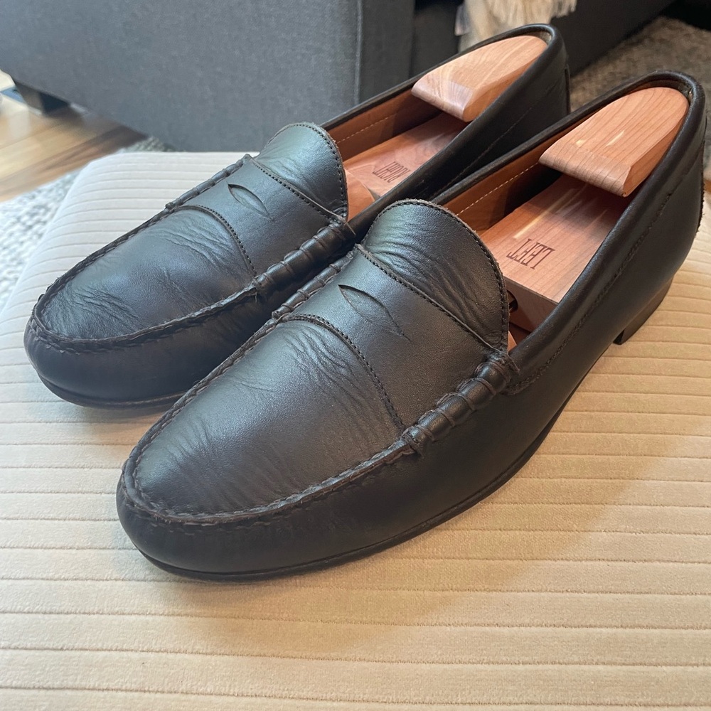 Jay Butler Classic Dark Brown Leather Loafers